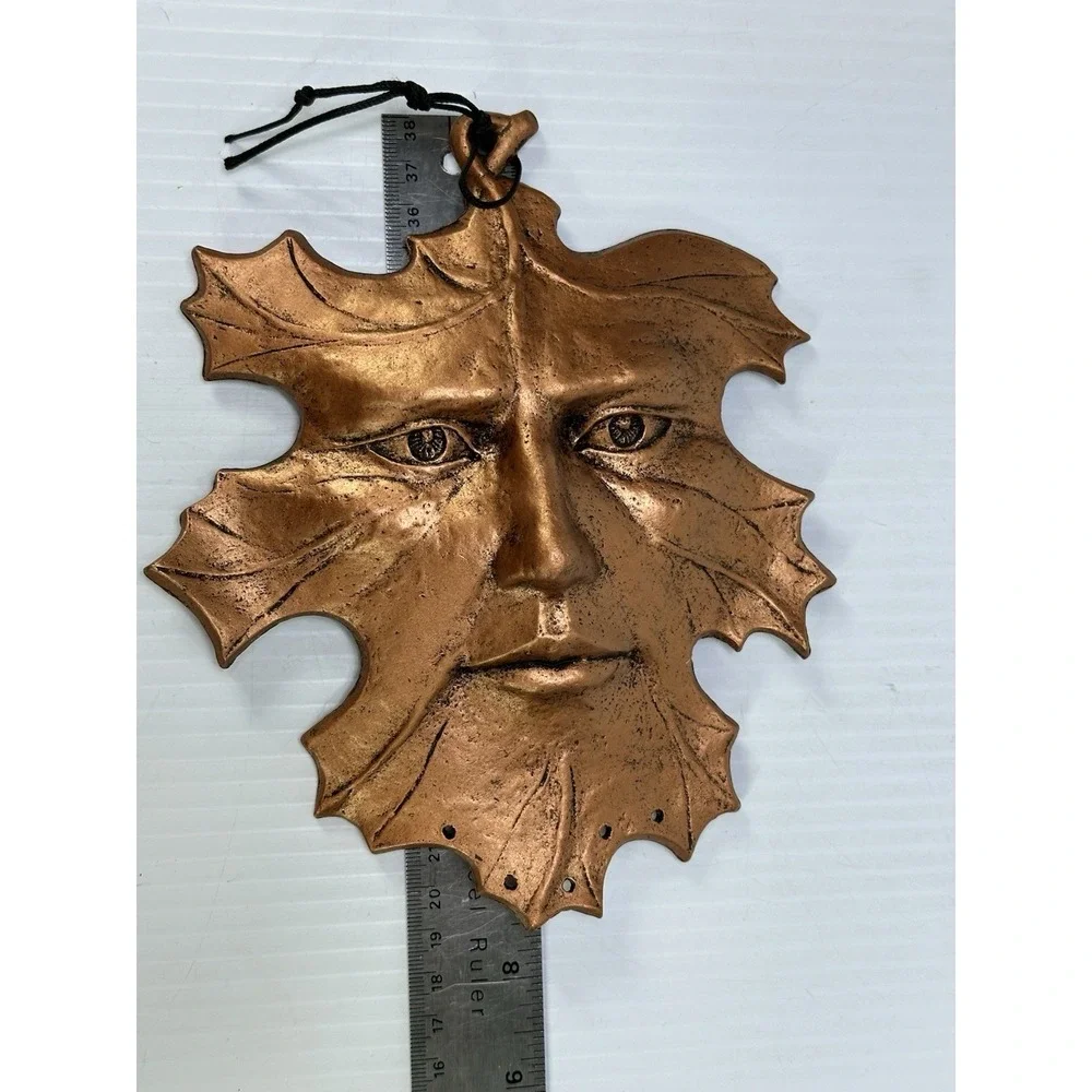 Vintage 1996 CARSON Spirit Of The Forest‎ Oak Leaf Man Metal Wall Art